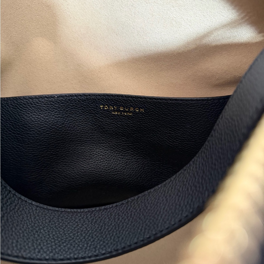 Tory Burch Black Leather Romy Shoulder Bag - Picture 5 of 13